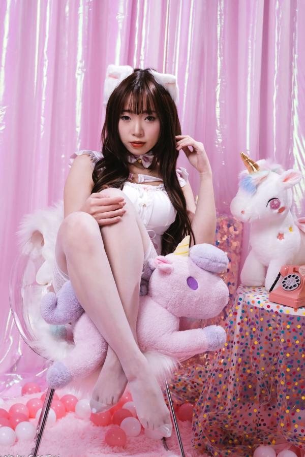    《娃娃 - 可爱女仆梦幻粉色系主题，软萌猫耳少女与独角兽的甜美私房写真 [146P]》第112张图片