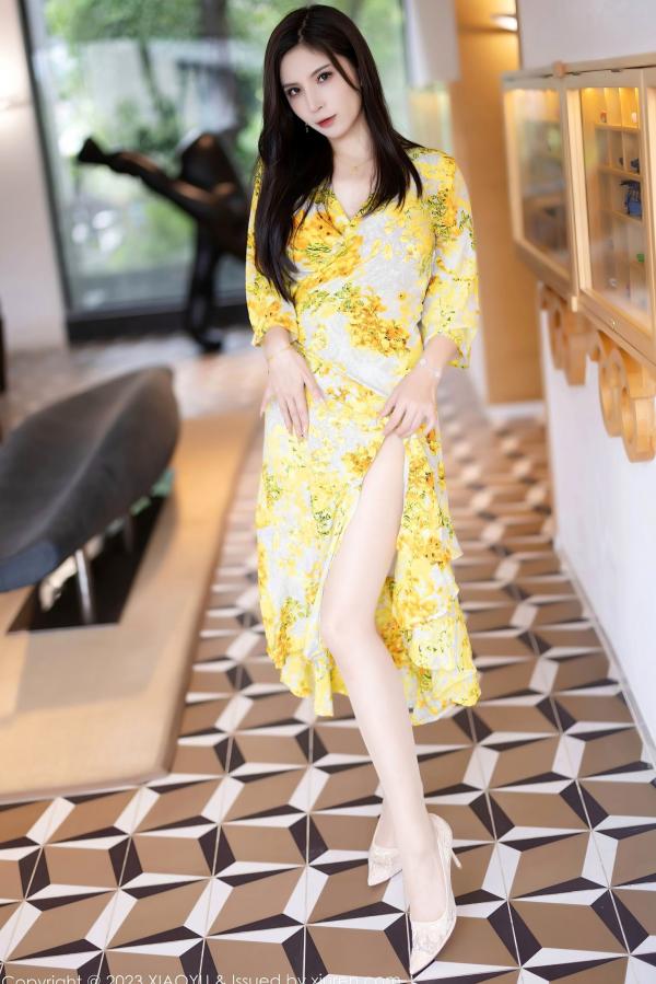    XiaoYu语画界-1066-小蛮妖Yummy-贵州旅拍私房照-性感花长裙与大尺度内衣写真-极品女神-2023.07.10第3张图片