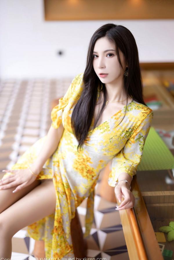    XiaoYu语画界-1066-小蛮妖Yummy-贵州旅拍私房照-性感花长裙与大尺度内衣写真-极品女神-2023.07.10第10张图片