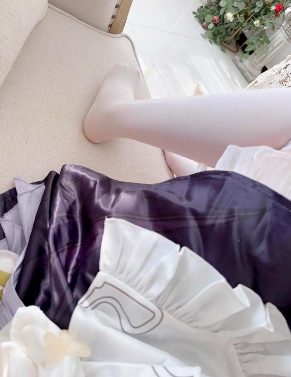    Seele麦麦 - 爱莉希雅纯白女仆角色扮演，修长美腿搭配绝美丝袜，清新治愈私房照精选合集 [83P]第68张图片