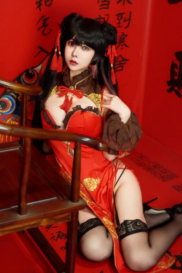    亚马逊鲶鱼 - 时崎狂三 新年改良旗袍 角色扮演写真 [25P]第20张图片