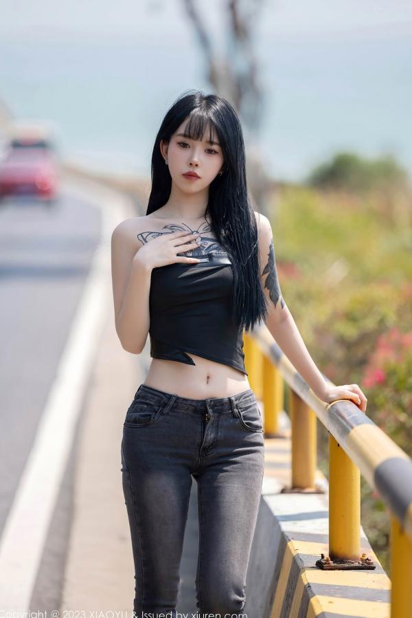   XiaoYu语画界-1047-奶瓶：公路野性街拍与居家清纯私房，纹身女神极致身材大展示第3张图片