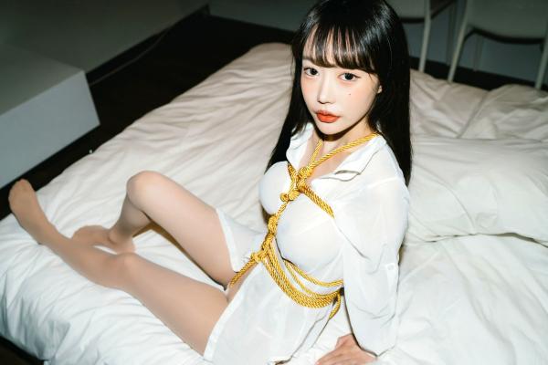    韩国美女Jucy大尺度私房：黄绳捆绑极致诱惑，无圣光超清写真《Moon Night Snap Vol.3》第12张图片