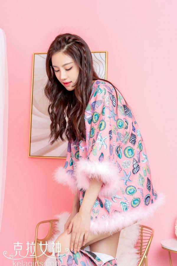    KelaGirls克拉女神静宜私房照《逞娇呈美》，清新甜美蕾丝内衣诱惑，居家氛围感写真，温柔淑女演绎居家慵懒风情第19张图片