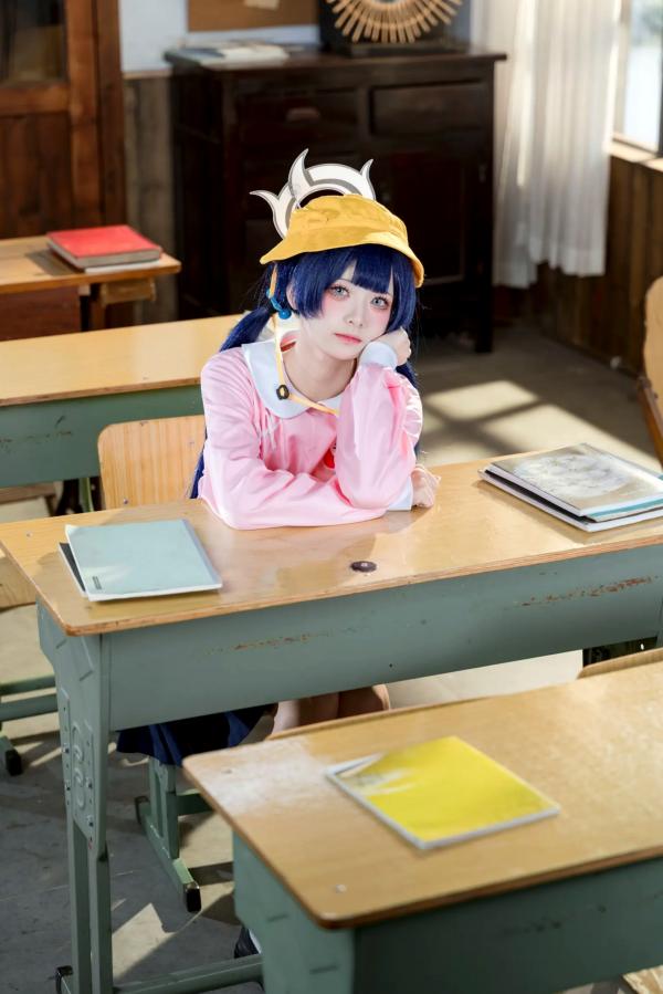    九柒喵《蔚蓝档案》妃咲幼稚园COS，清纯可爱二次元萌系制服诱惑，还原度极高精选套图第2张图片