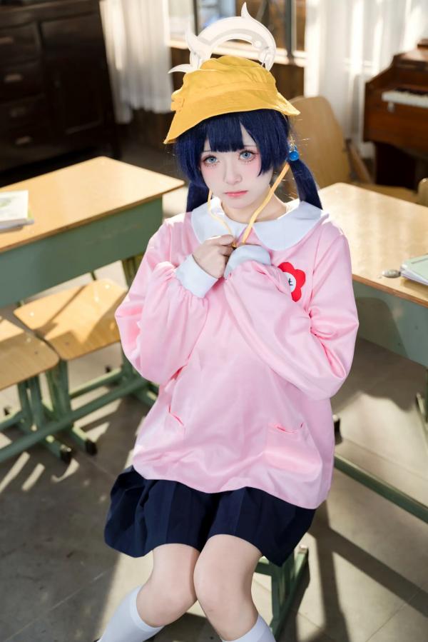    九柒喵《蔚蓝档案》妃咲幼稚园COS，清纯可爱二次元萌系制服诱惑，还原度极高精选套图第4张图片