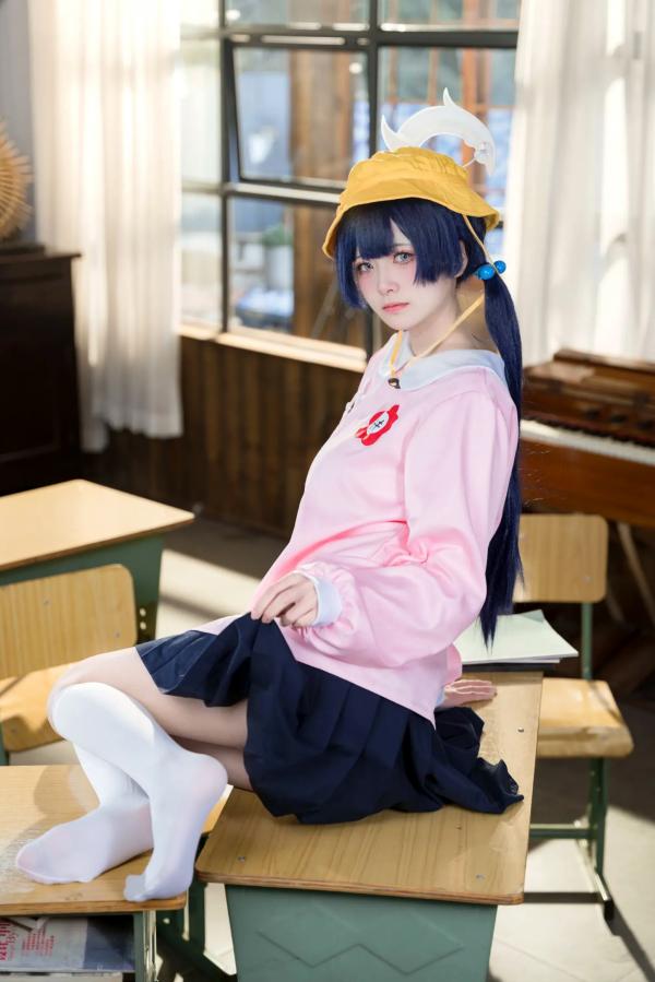    九柒喵《蔚蓝档案》妃咲幼稚园COS，清纯可爱二次元萌系制服诱惑，还原度极高精选套图第18张图片