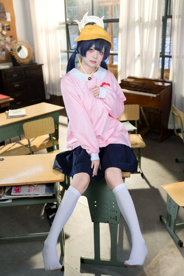    九柒喵《蔚蓝档案》妃咲幼稚园COS，清纯可爱二次元萌系制服诱惑，还原度极高精选套图第20张图片