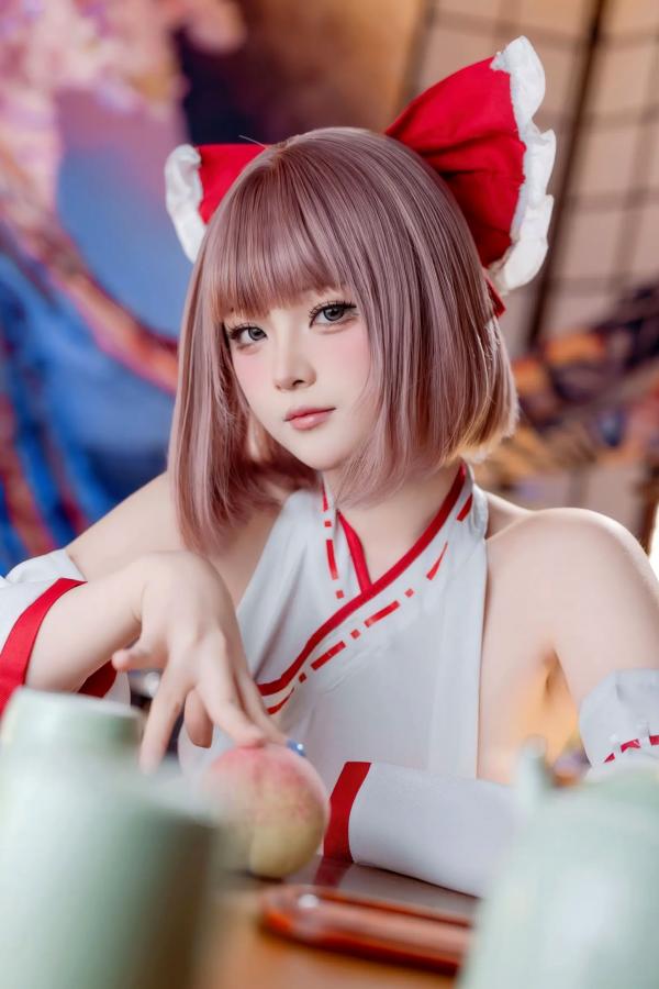    屿鱼 - 兼职巫女，性感日式和风私房写真，极致诱惑角色扮演，白嫩美腿极品佳作第35张图片