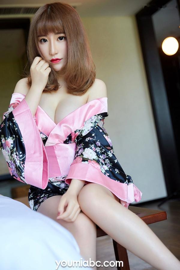    YouMi尤蜜-绯月樱Cherry《樱花舞女》高清写真，纯欲兔女郎与诱惑和服双重风格，极致身材大尺度无圣光福利系列第15张图片