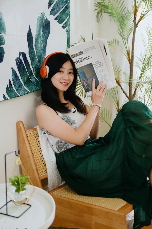    若颖 - 森系吊带长裙写真，清新治愈氧气少女，唯美私房摄影第31张图片