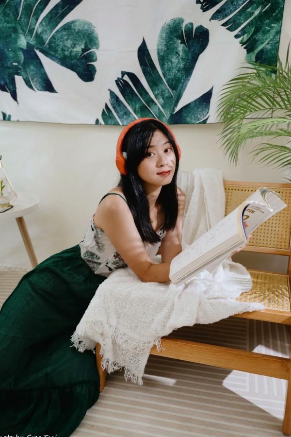    若颖 - 森系吊带长裙写真，清新治愈氧气少女，唯美私房摄影第48张图片
