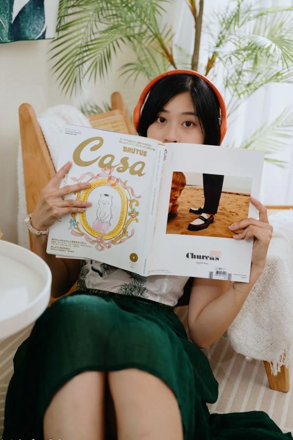    若颖 - 森系吊带长裙写真，清新治愈氧气少女，唯美私房摄影第54张图片