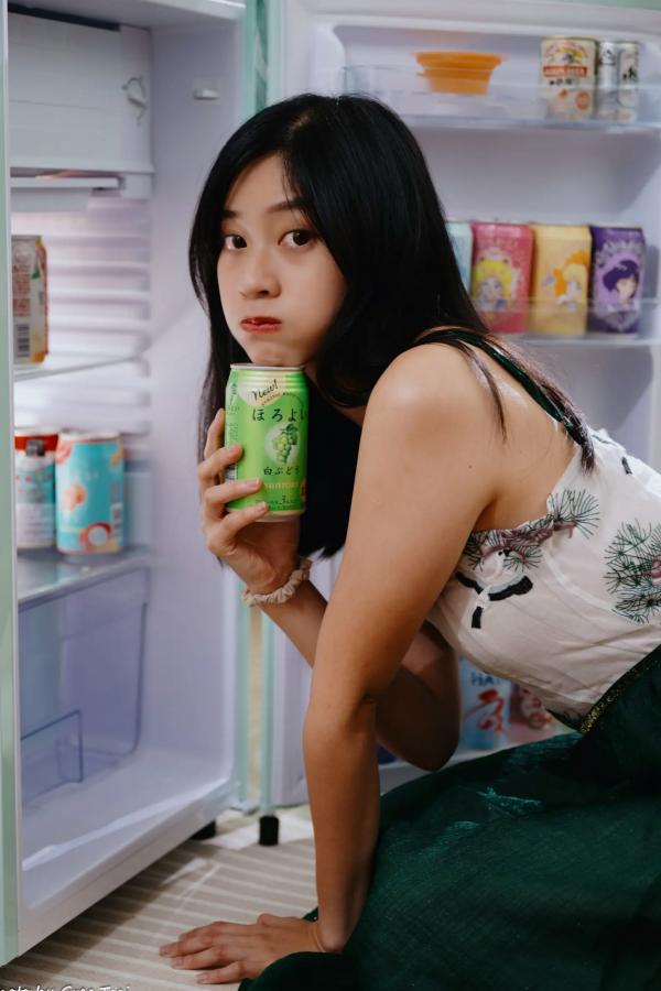    若颖 - 森系吊带长裙写真，清新治愈氧气少女，唯美私房摄影第60张图片