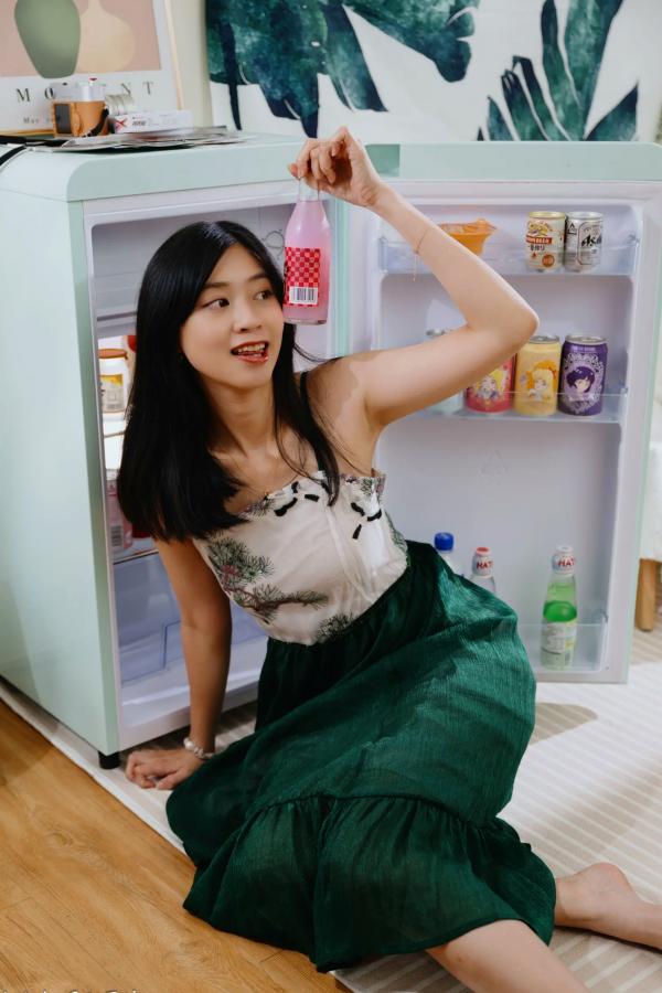    若颖 - 森系吊带长裙写真，清新治愈氧气少女，唯美私房摄影第67张图片