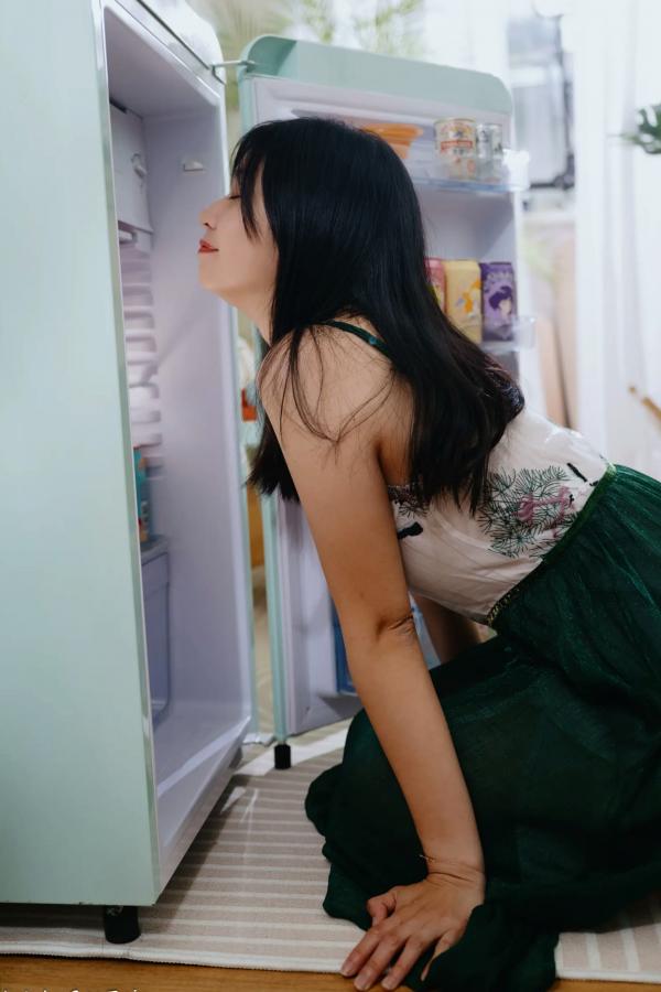    若颖 - 森系吊带长裙写真，清新治愈氧气少女，唯美私房摄影第77张图片