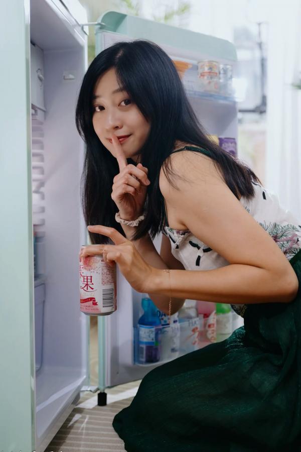   若颖 - 森系吊带长裙写真，清新治愈氧气少女，唯美私房摄影第78张图片