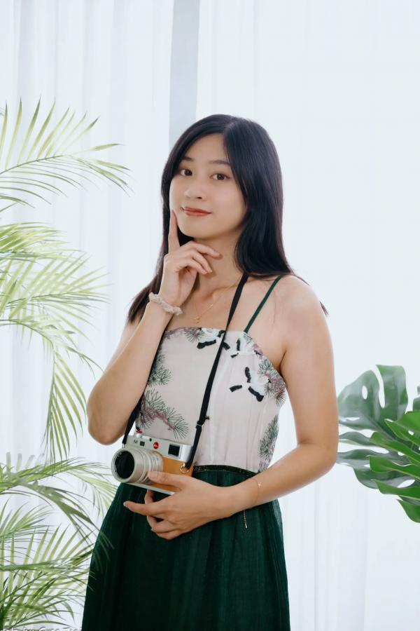    若颖 - 森系吊带长裙写真，清新治愈氧气少女，唯美私房摄影第100张图片