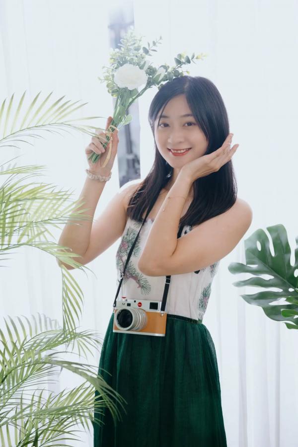    若颖 - 森系吊带长裙写真，清新治愈氧气少女，唯美私房摄影第109张图片