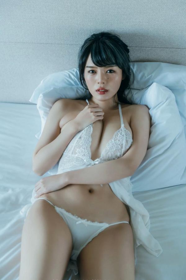    JOJO X EIMI：纯欲白纱私房写真，清新透视内衣下的极致诱惑与曼妙曲线第42张图片