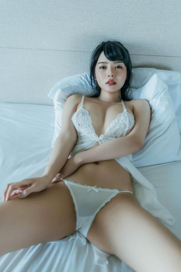    JOJO X EIMI：纯欲白纱私房写真，清新透视内衣下的极致诱惑与曼妙曲线第44张图片