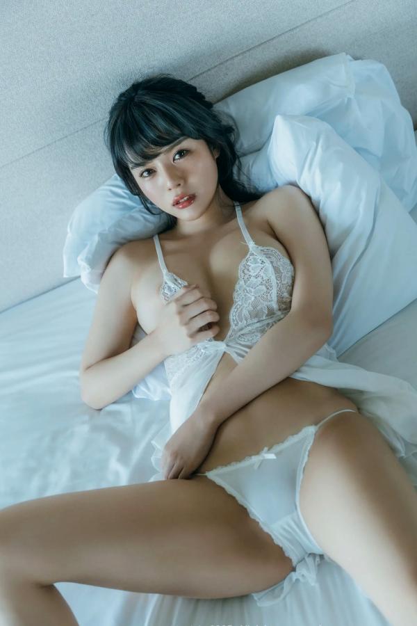    JOJO X EIMI：纯欲白纱私房写真，清新透视内衣下的极致诱惑与曼妙曲线第50张图片