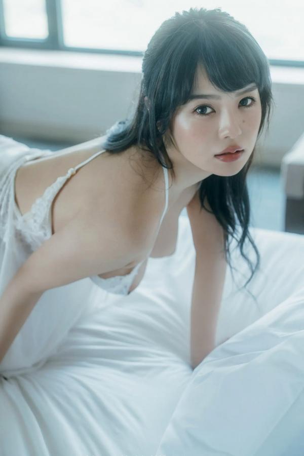    JOJO X EIMI：纯欲白纱私房写真，清新透视内衣下的极致诱惑与曼妙曲线第69张图片