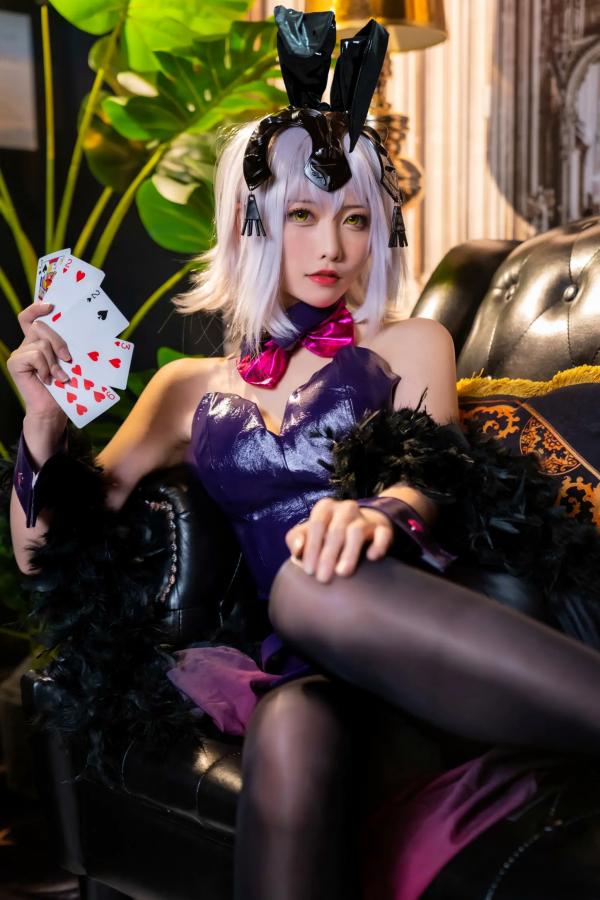    樱岛嗷一 - FGO赛车女郎与性感兔女郎Cosplay私房大尺度写真[46P]第35张图片