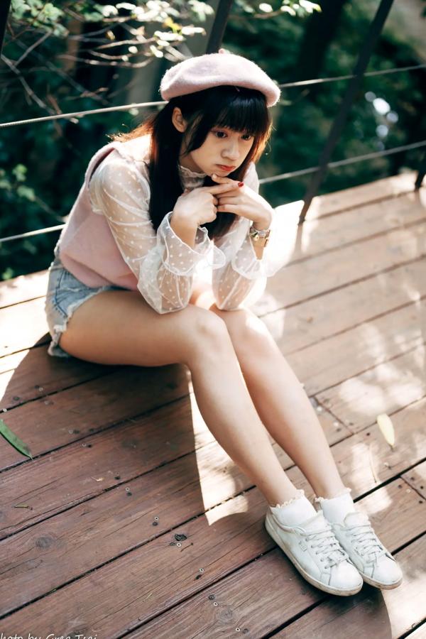    若颖 - 北科大校园青春私房照，清纯学妹校服校园风系列第8张图片