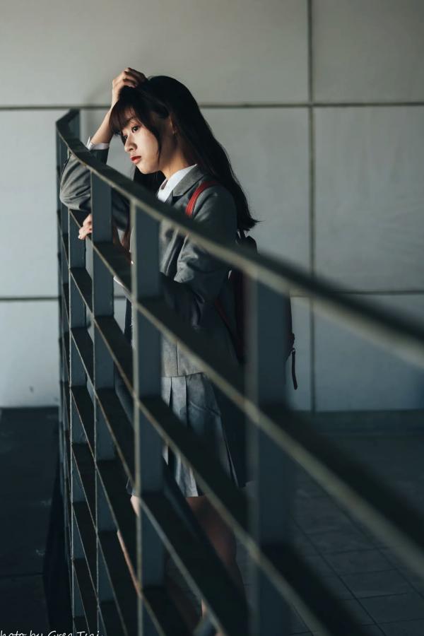    若颖 - 北科大校园青春私房照，清纯学妹校服校园风系列第83张图片