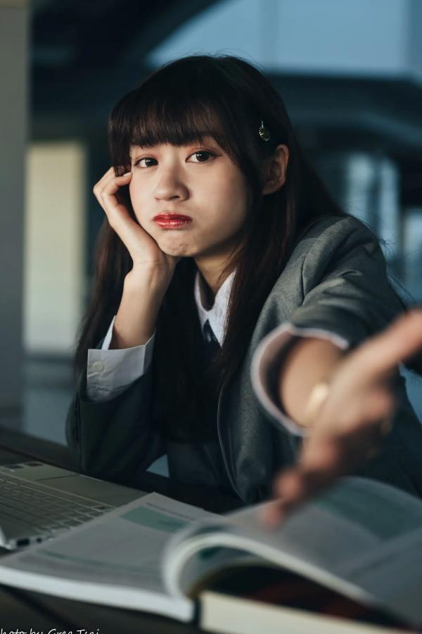    若颖 - 北科大校园青春私房照，清纯学妹校服校园风系列第99张图片