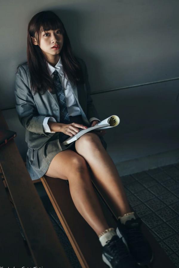    若颖 - 北科大校园青春私房照，清纯学妹校服校园风系列第111张图片