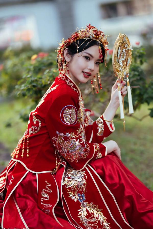    米浆 - 古典优雅秀禾服新娘写真，唯美樱花古风摄影 [67P]第64张图片