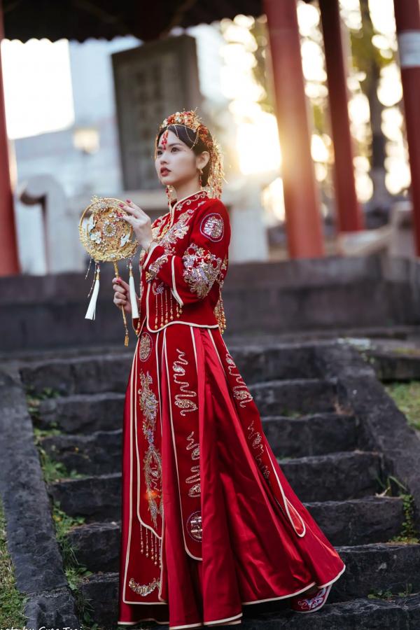    米浆 - 古典优雅秀禾服新娘写真，唯美樱花古风摄影 [67P]第65张图片