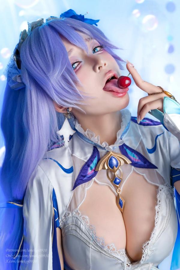    Umeko J - Cantarella Wuthering Waves 梦幻紫发二次元Cosplay性感私房写真第5张图片