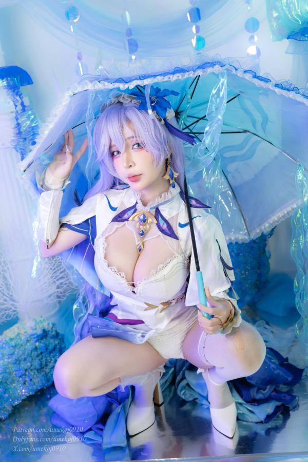    Umeko J - Cantarella Wuthering Waves 梦幻紫发二次元Cosplay性感私房写真第8张图片