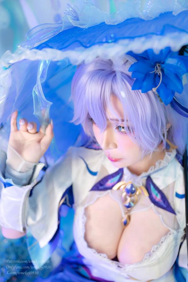    Umeko J - Cantarella Wuthering Waves 梦幻紫发二次元Cosplay性感私房写真第10张图片