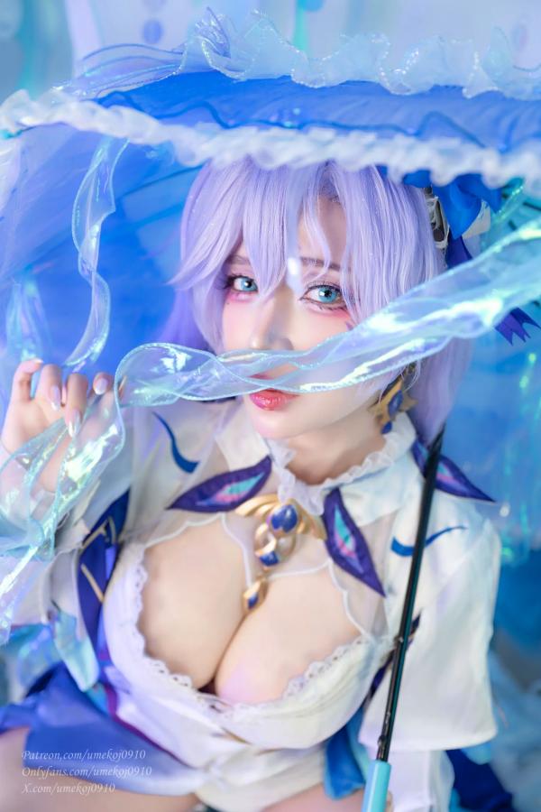    Umeko J - Cantarella Wuthering Waves 梦幻紫发二次元Cosplay性感私房写真第11张图片