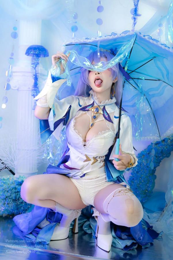    Umeko J - Cantarella Wuthering Waves 梦幻紫发二次元Cosplay性感私房写真第13张图片