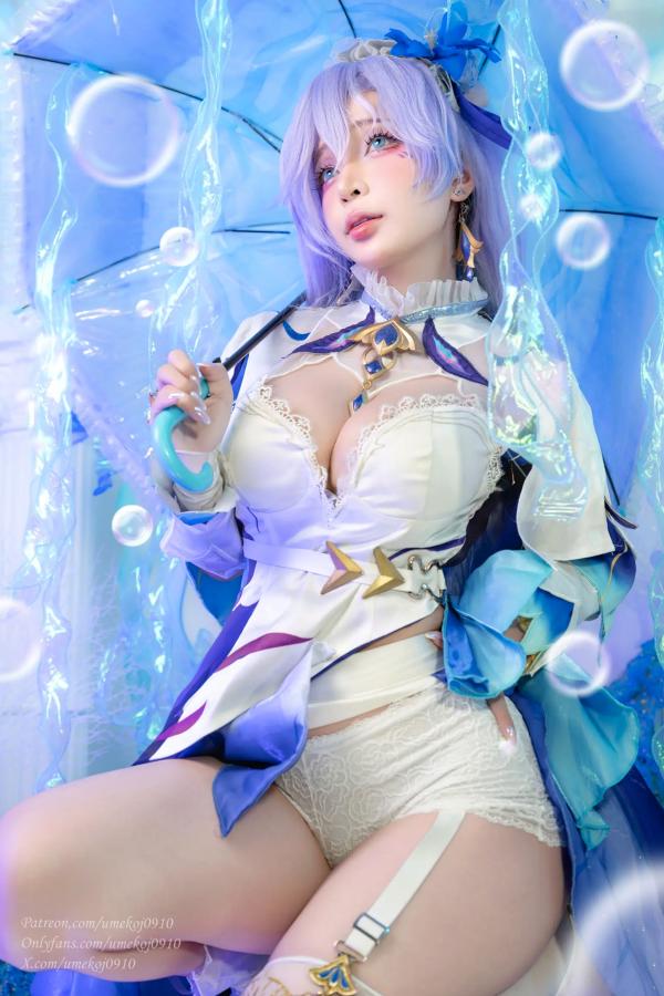    Umeko J - Cantarella Wuthering Waves 梦幻紫发二次元Cosplay性感私房写真第16张图片