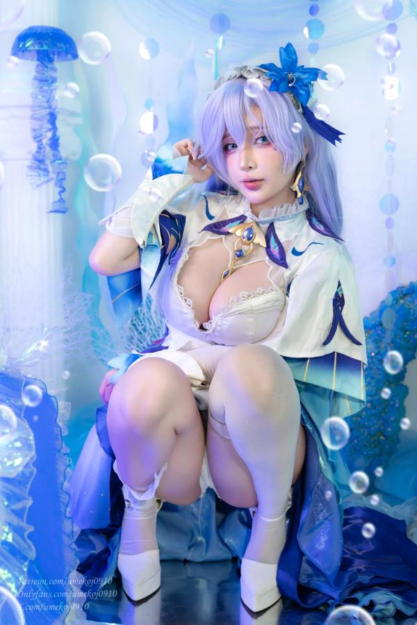    Umeko J - Cantarella Wuthering Waves 梦幻紫发二次元Cosplay性感私房写真第19张图片