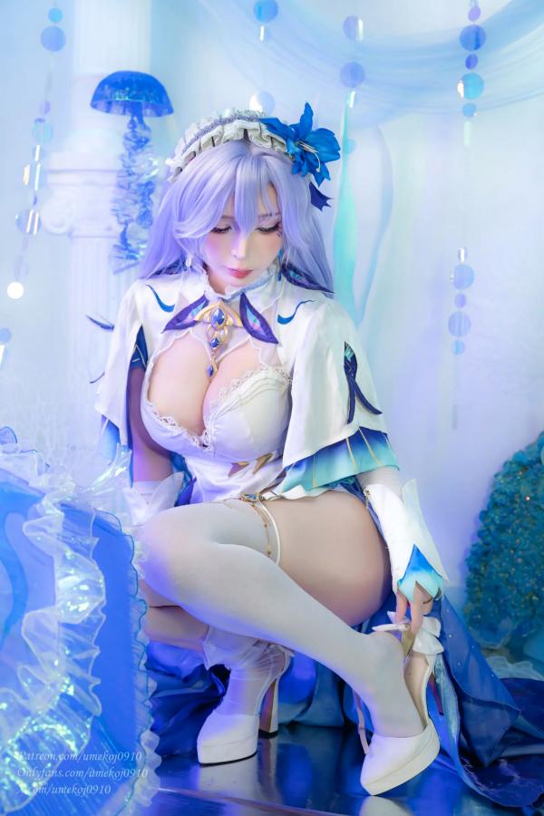    Umeko J - Cantarella Wuthering Waves 梦幻紫发二次元Cosplay性感私房写真第20张图片