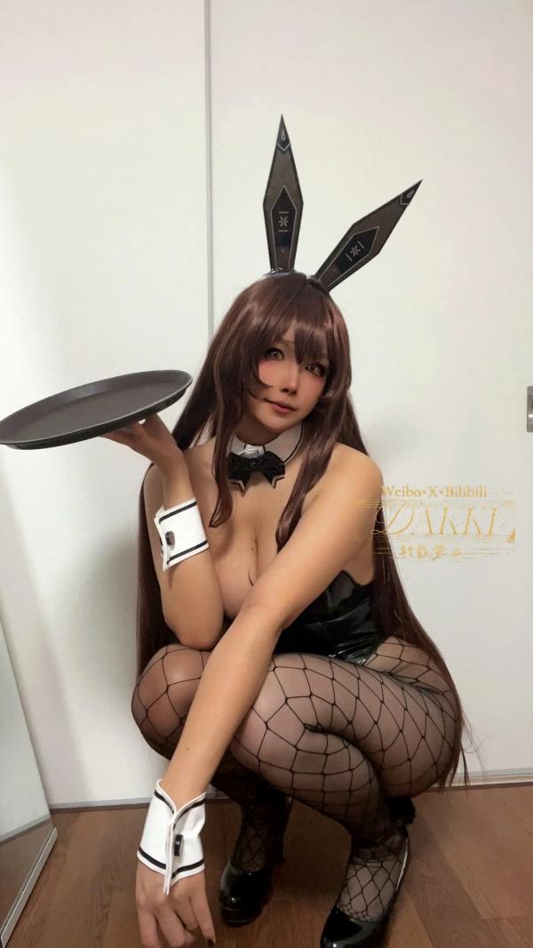    Dakki伊 - 诺亚尔兔女郎COS私房写真 [50P] - 性感漆皮连体衣与渔网袜诱惑，极致身材cosplay角色扮演大尺度佳作第47张图片