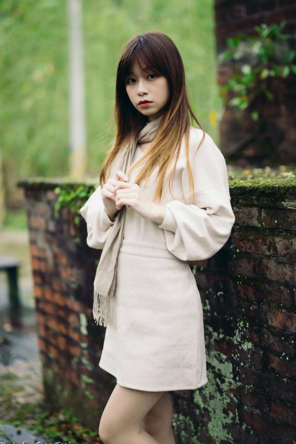    畊畊 - 茶厂复古唯美写实，清新气质女神户外治愈系人像摄影 [143P]第91张图片