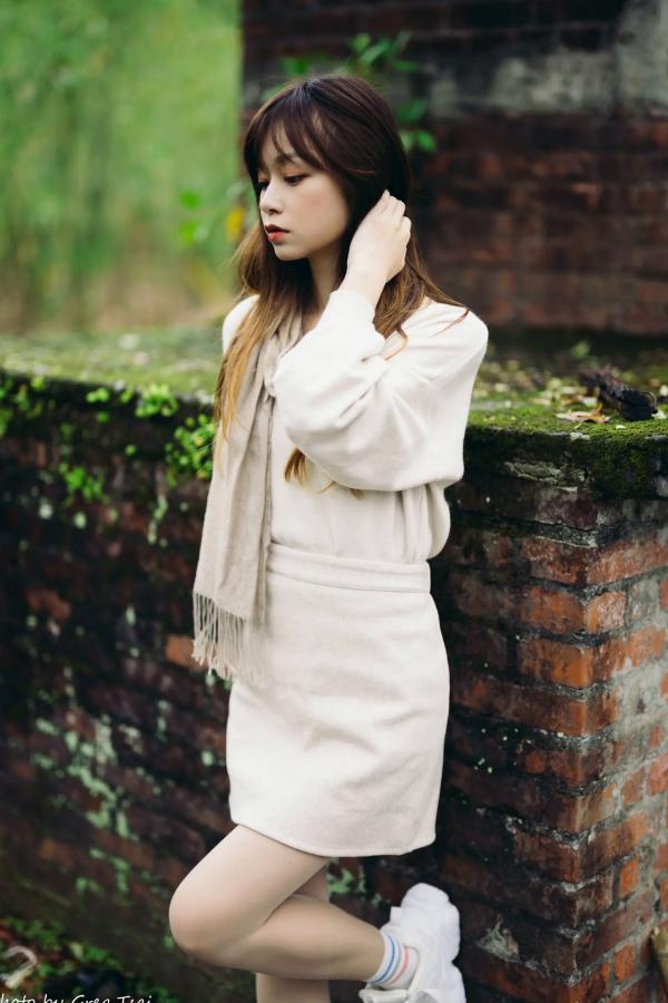    畊畊 - 茶厂复古唯美写实，清新气质女神户外治愈系人像摄影 [143P]第93张图片