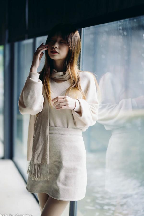    畊畊 - 茶厂复古唯美写实，清新气质女神户外治愈系人像摄影 [143P]第114张图片