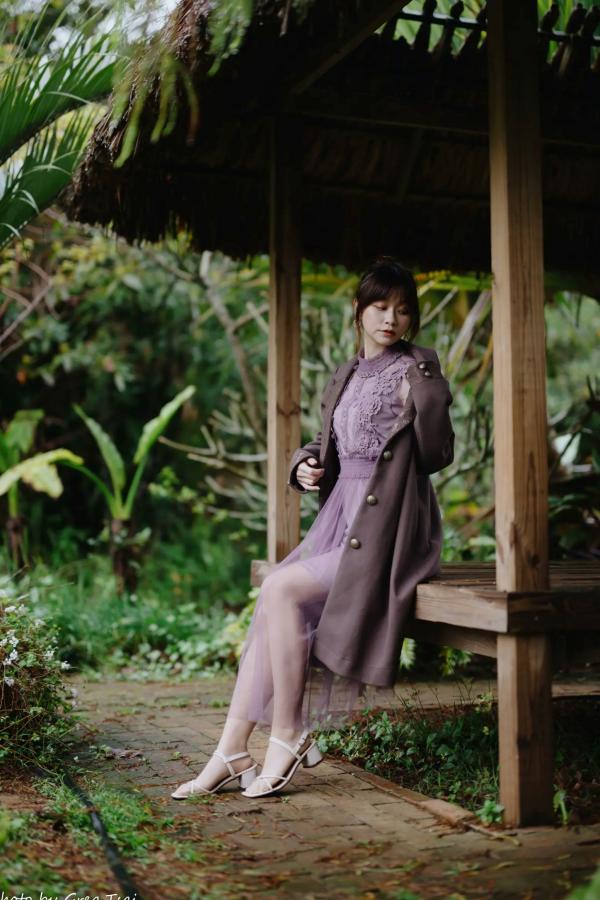    畊畊 - 花园清新私房写真，文艺森系户外人像，气质女神优雅穿搭 [142P]第39张图片