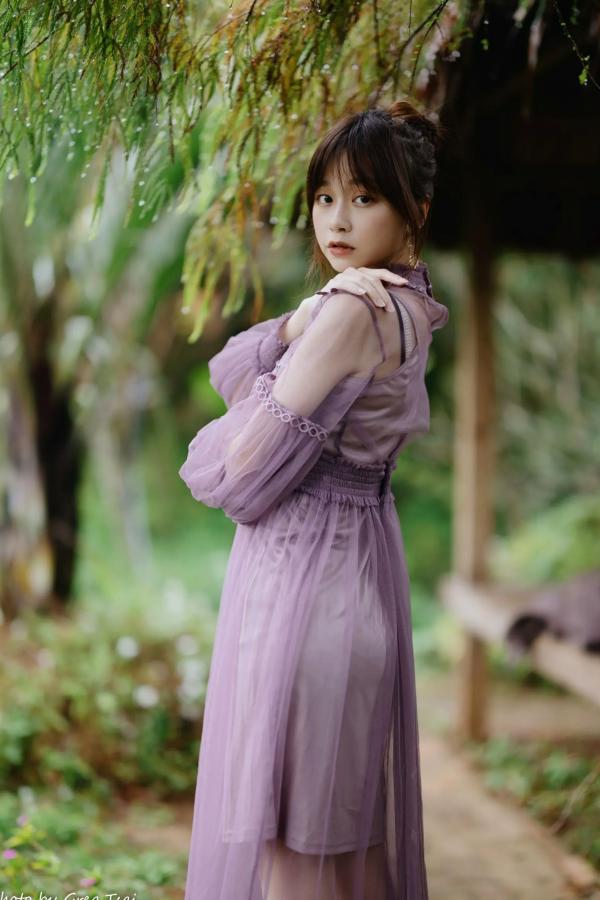    畊畊 - 花园清新私房写真，文艺森系户外人像，气质女神优雅穿搭 [142P]第58张图片