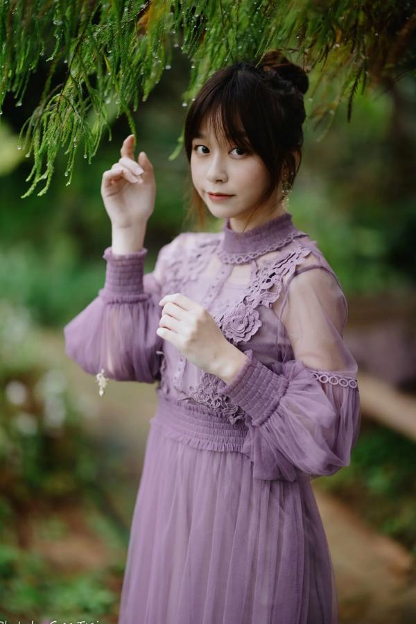    畊畊 - 花园清新私房写真，文艺森系户外人像，气质女神优雅穿搭 [142P]第60张图片