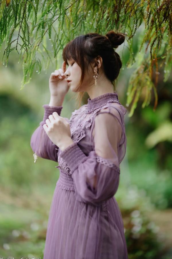   畊畊 - 花园清新私房写真，文艺森系户外人像，气质女神优雅穿搭 [142P]第61张图片